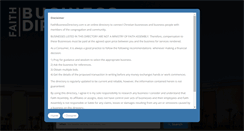Desktop Screenshot of faithbusinessdirectory.com