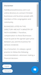 Mobile Screenshot of faithbusinessdirectory.com