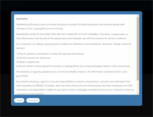Tablet Screenshot of faithbusinessdirectory.com